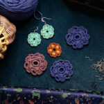 Winter Bloom Earrings - Crochet Jewelry Pattern