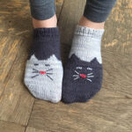 Kitty Ankle Socks - FREE Knitting Pattern